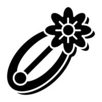 A beautiful design icon of hairpin vector