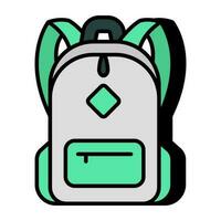 Premium download icon of backpack vector