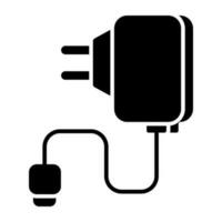 A unique design icon of mobile charger vector