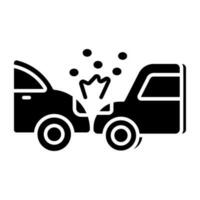 Premium download icon of car striking vector