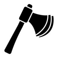 An icon design of axe vector