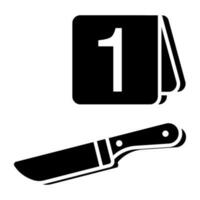 Trendy vector design of knife