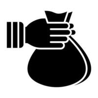 Modern design icon of money bag vector
