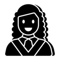 Unique design icon of judge vector
