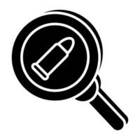 Trendy vector design of search bullet