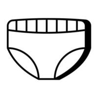 A modern design icon of pantie vector