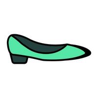 A beautiful design icon of flat shoe vector