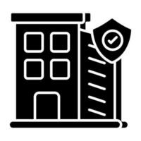 Modern design icon of building security vector