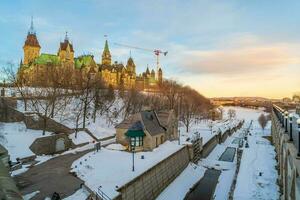 céntrico Ottawa ciudad horizonte, paisaje urbano de Canadá foto