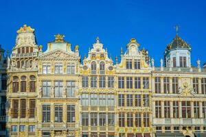 grandioso sitio en antiguo pueblo Bruselas, Bélgica ciudad foto