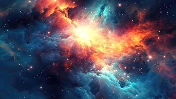 The Vastness and Wonders of the Universe A Beautiful and Cosmic Background of Light and Energy photo