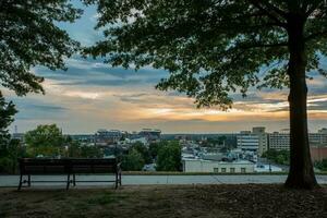 tiempo de día paisajes urbanos explorador el belleza y energía de el urbano escena foto