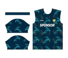 colorful sports jersey design for sublimation or soccer kit design for sublimation vector