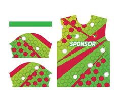 colorful sports jersey design for sublimation or soccer kit design for sublimation vector