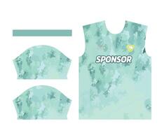 colorful sports jersey design for sublimation or soccer kit design for sublimation vector