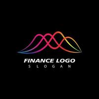 Business Finance Stock Exchange Charts Market Logo Design vector