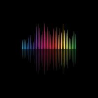 Audio colorful wave logo. Vector equalizer element. sound wave illustration logo vector icon template