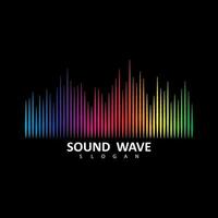 Equalizer, audio, sound wave logo design inspiration vector