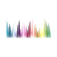 Equalizer, audio, sound wave logo design inspiration vector