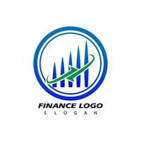 Financial logo, design inspiration vector template for business