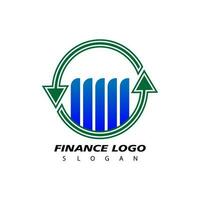 financiero logo, diseño inspiración vector modelo para negocio