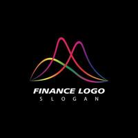Business Finance Stock Exchange Charts Market Logo Design vector