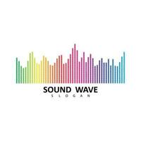 Equalizer, audio, sound wave logo design inspiration vector