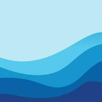 Abstract Water wave vector illustration design background