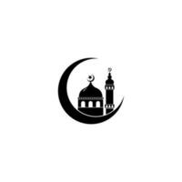 Mosque icon vector Illustration design template