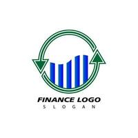 financiero logo, diseño inspiración vector modelo para negocio