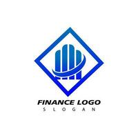 Financial logo, design inspiration vector template for business