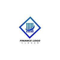 financiero logo, diseño inspiración vector modelo para negocio