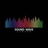 Equalizer, audio, sound wave logo design inspiration vector