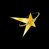 Gold Star icon Template design . design. Vector illustration