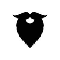 beard and mustache vector illustration on white background