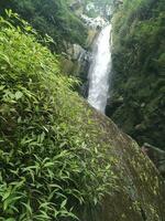 beauty waterfall in indonesia photo