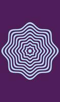Circular pattern design element shape in the form of a mandala. Vector illustration.
