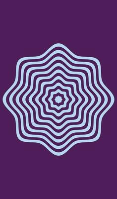 Circular pattern design element shape in the form of a mandala. Vector illustration.