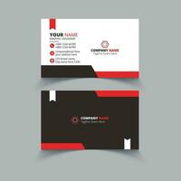 Professional Red Business card template vector