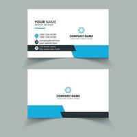 Modern Blue business card design template vector