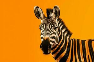 Zebra animal. Generate Ai photo