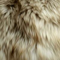 Wolf fur hair banner. Generate Ai photo