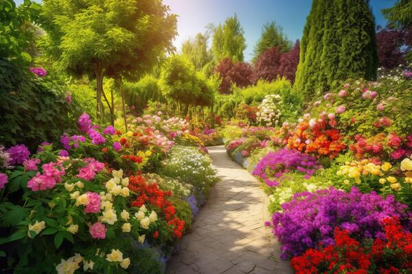 Flower Garden Stock Photos, Images and Backgrounds for Free Download