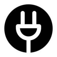 Round power outlet icon. Outlet plug. Vector. vector