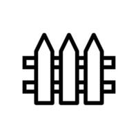 Simple fence icon. Barrier icon. Vector. vector