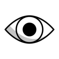 plano diseño sencillo ojo icono. vector. vector