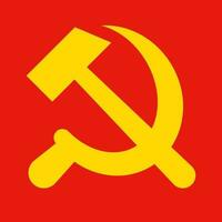 Communist icon. Hammer and sickle. Communist Party. Vector. vector