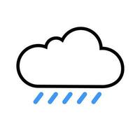 Simple rainy day icon. Vector. vector