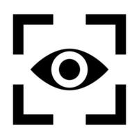 Focus symbol. Concentration. Vision. Vector. vector