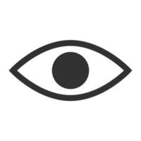 Simple eye icon. Look icon. Vector. vector